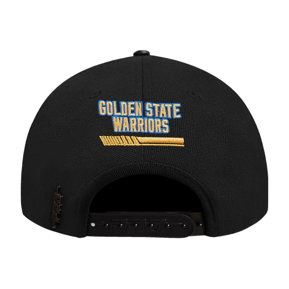 Pro Standard Golden State Warriors Unisex Fast Lane Wool Snapback Hat - Black | NBA Fan Gear, Casual Streetwear & Sports Accessories for Men and Women