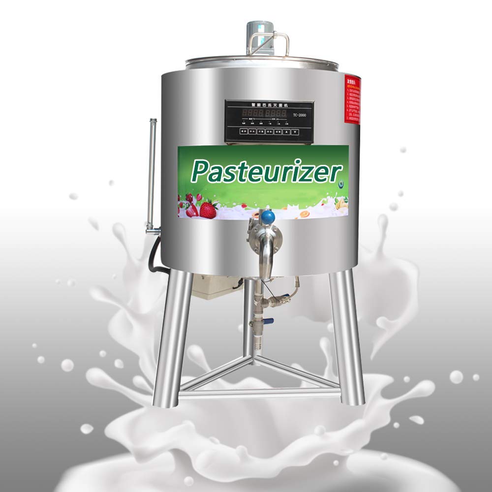 MXBAOHENG 50L Commercial Pasteurizer Machine - Stainless Steel Milk, Juice & Beer Pasteurization Equipment for Sterilization & Disinfection (220V) - Perfect for Dairy Farms, Breweries & Food Processing Plants