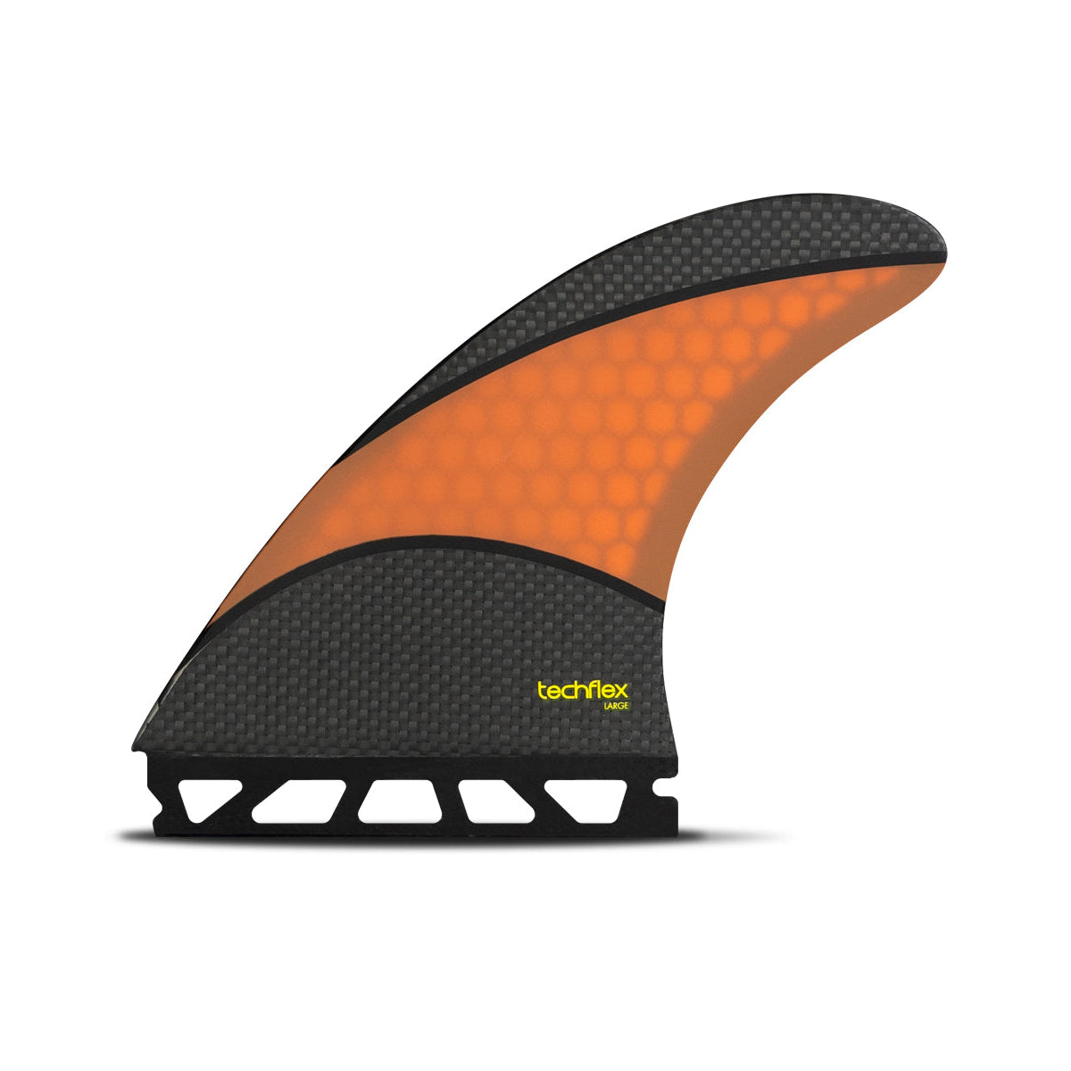 Futures Thruster AM2 Surfboard Fins with Techflex - Black/Orange - High-Performance Fins for Surfing, Shortboards & Performance Waves