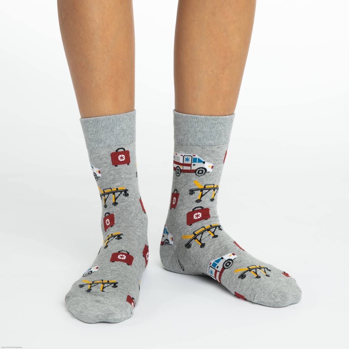 Good Luck Sock Women's Animal Print Crew Socks - Fun Novelty Dress Socks for Women - Perfect for Gifts, Casual Wear & Costume Outfits