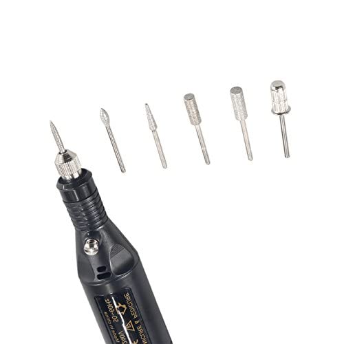 2x Mini Electric Hand Drill & Manicure Kit - Adjustable Speed DIY Craft Tool with Metal Polishing Pen for Nail Art, Jewelry Making & Small Craft Projects (Includes Drill Machine + Adapter + 2 Mini Drills) - Perfect for Home DIY, Nail Salons & Hobbyists