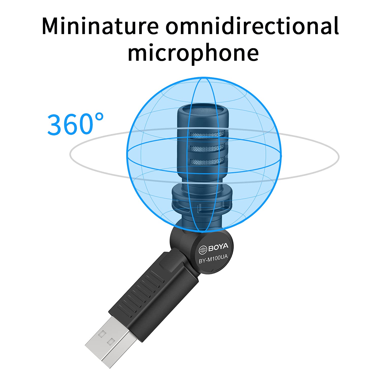 BOYA BY-M100UA USB Mic for Podcast, Live Stream & Videos