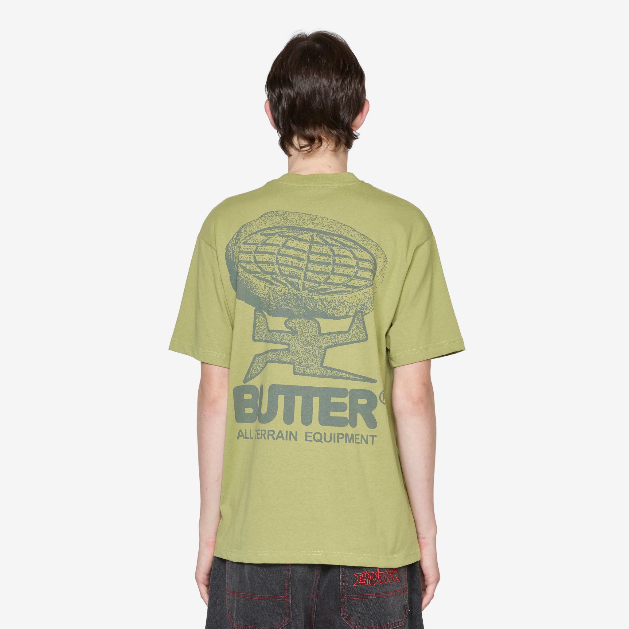 Premium Wasabi Green Terrain T-Shirt for Men - Comfortable Outdoor & Casual Wear for Hiking, Travel, and Everyday Style