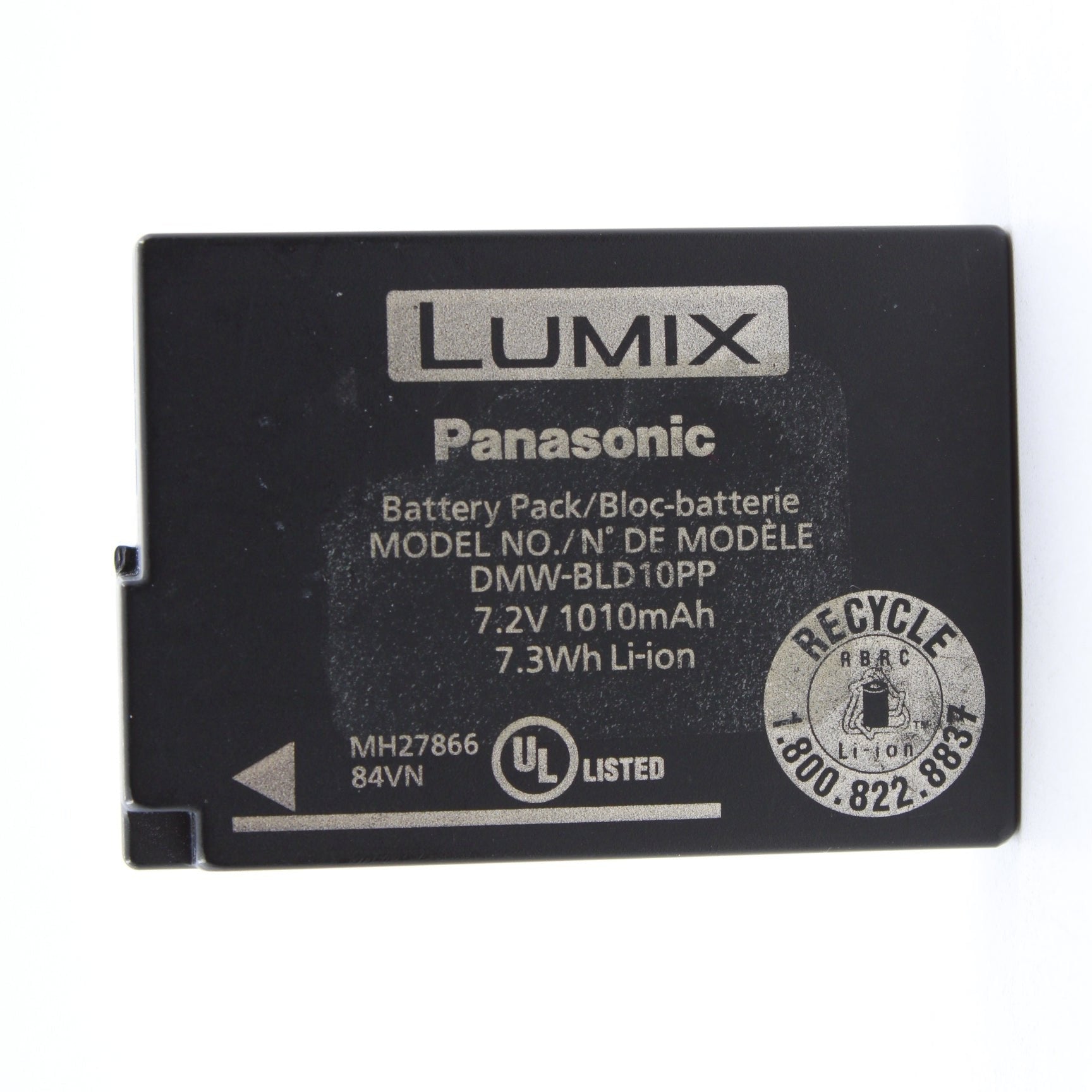 Refurbished Panasonic DMW-BLD10PP Rechargeable Battery - Compatible with Lumix Cameras for Travel & Photography