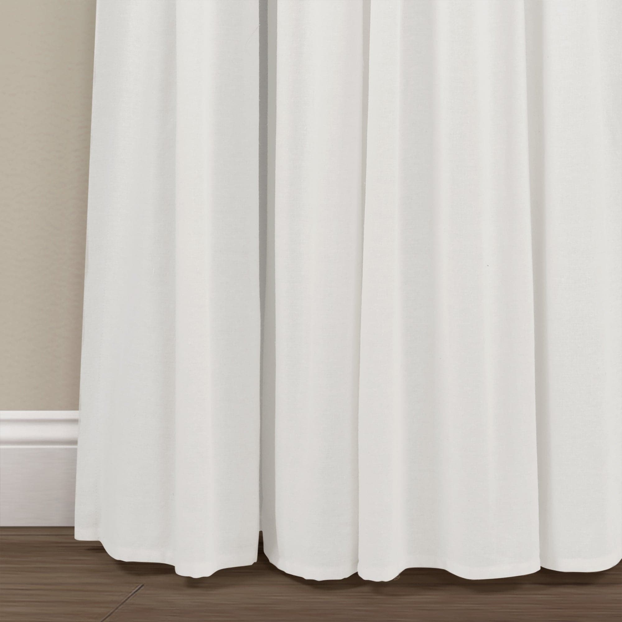 Blackout Linen Curtain Panels with Button Lining - 100% Light Blocking Window Drapes for Bedroom & Living Room Privacy & Sleep
