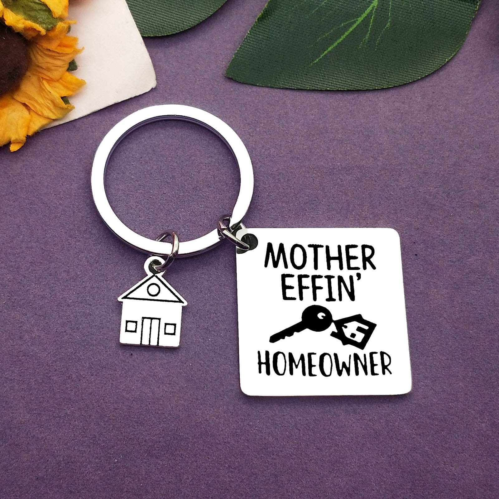 Vadaka New Home Keychain - Funny Housewarming Gift for Homeowners, Realtor Closing Present, Christmas Keyring Jewelry - Perfect for Housewarming Parties, Realtor Gifts & New Home Celebrations