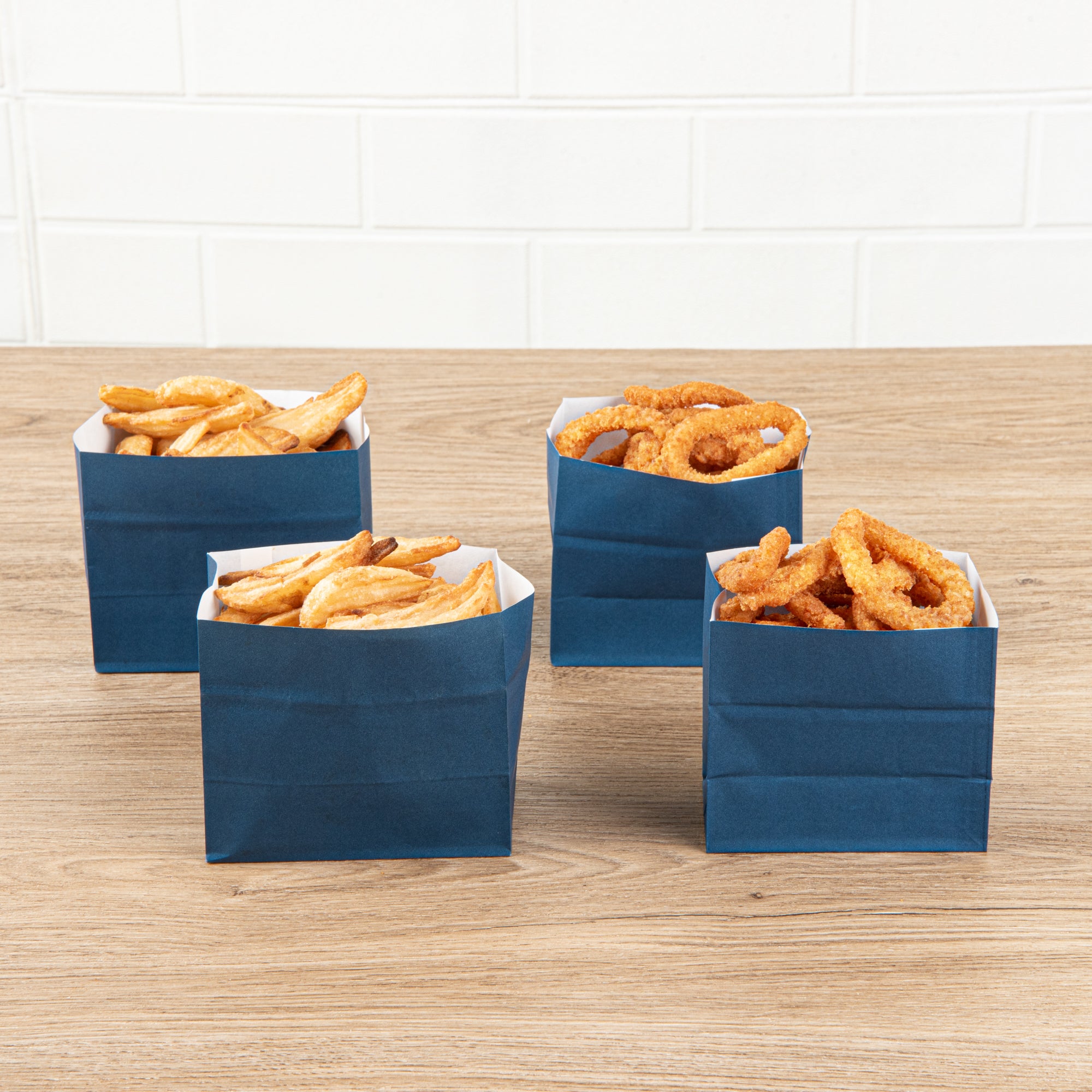 Premium Midnight Blue Paper Snack Bags 4.25