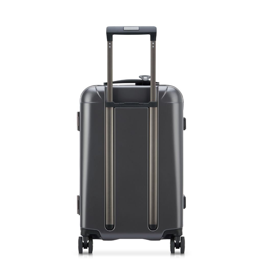 Peugeot Voyages 55cm Zipperless Carry On Luggage - Lightweight Hardshell Suitcase for Air Travel, Anthracite | Perfect for Business Trips & Weekend Getaways