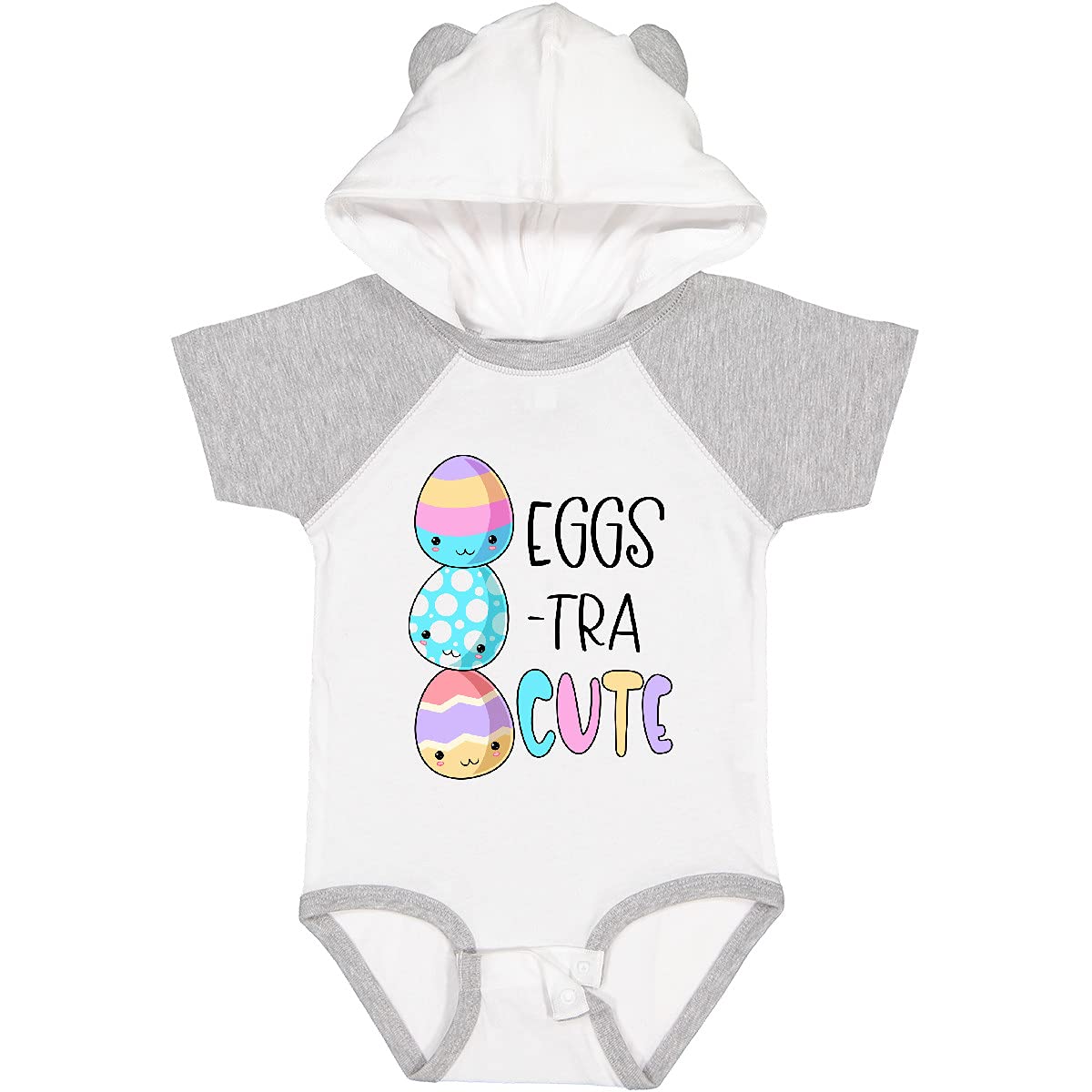 Inktastic Eggs-tra Cute Fun Easter Eggs Baby Bodysuit - Adorable Easter Outfit for Infants & Toddlers - Perfect for Easter Photos, Family Gatherings & Spring Celebrations