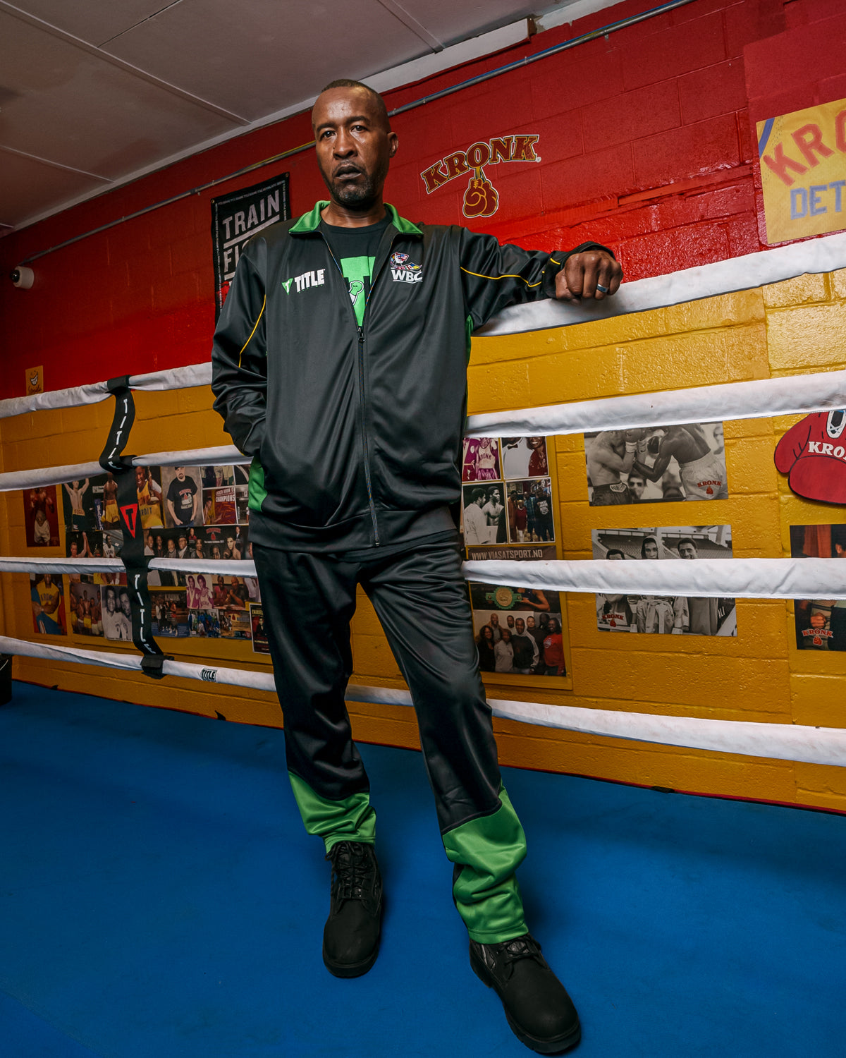 TITLE Boxing WBC Warm Up Suit - Premium Training Jacket & Pants Set for Boxing, MMA & Fitness Workouts