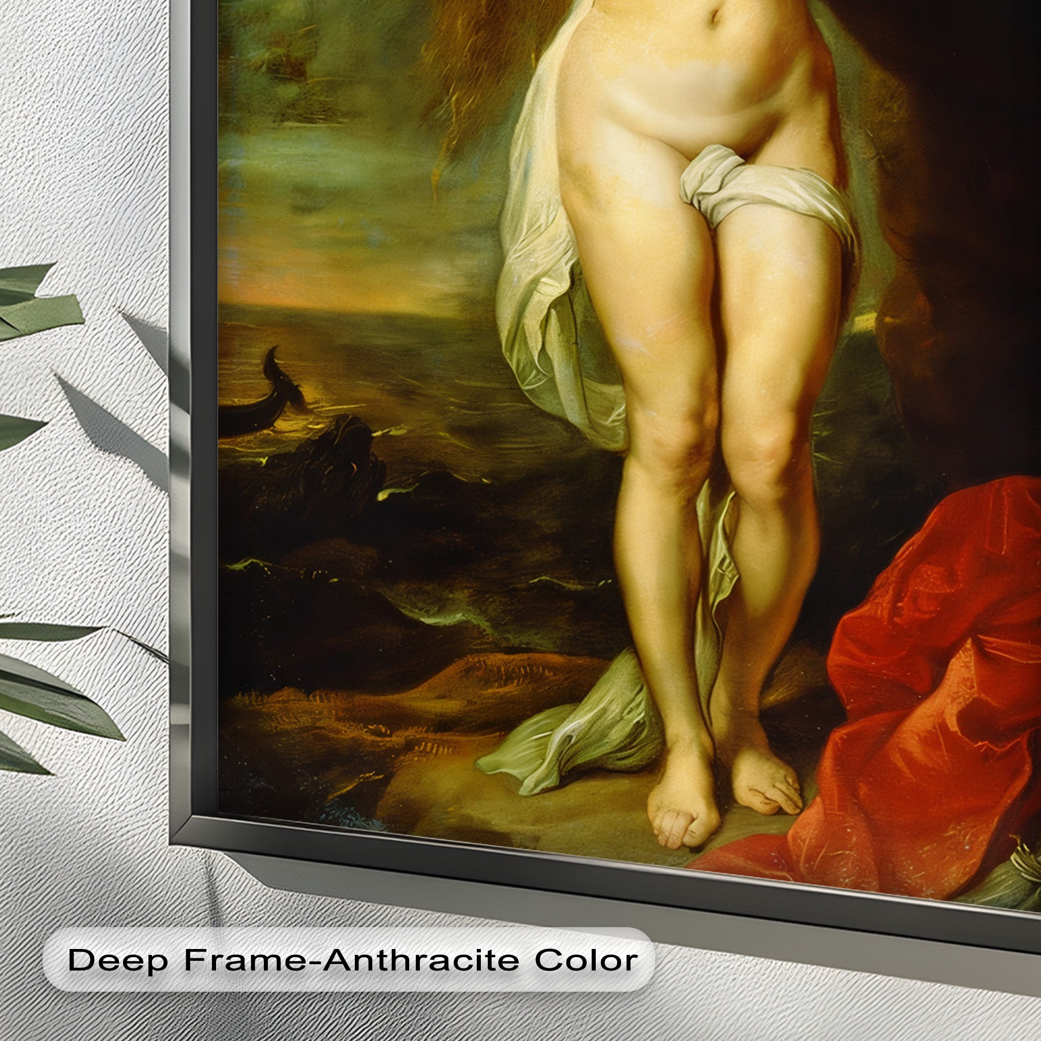 Andromeda Bound - Renaissance Nude Oil Painting of Greek Mythology | Mythological Art for Home Decor & Gallery Display