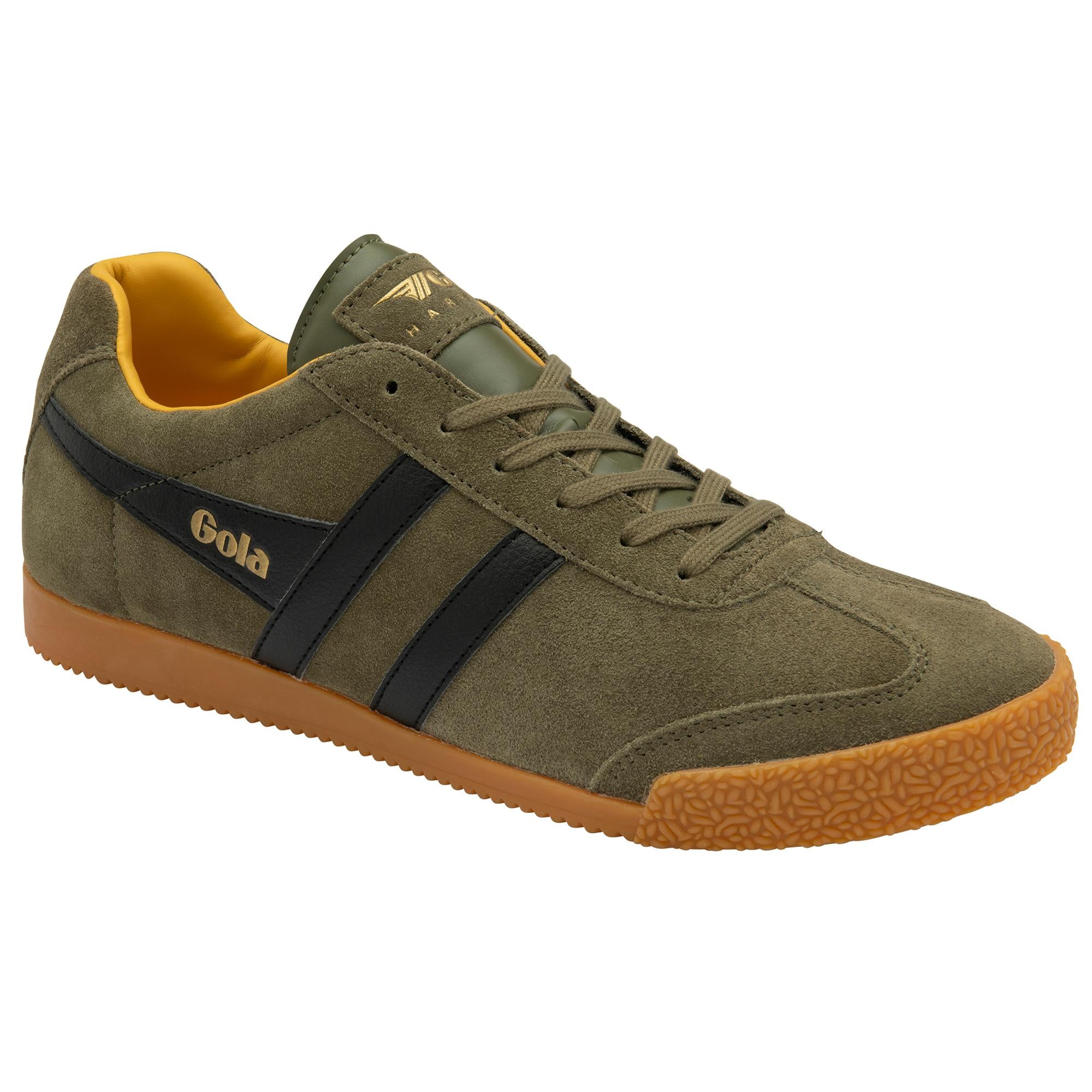 Gola Men's Harrier Green Sneakers - Casual Running Shoes for Men | Lightweight & Comfortable for Walking, Jogging, Gym Workouts & Everyday Wear