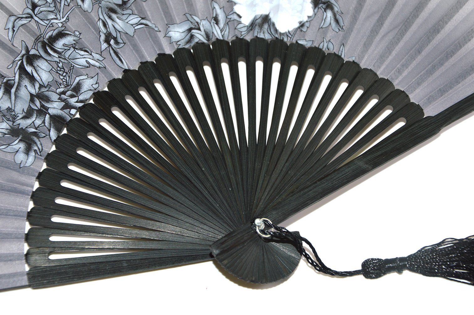 Handmade Silk Bamboo Folding Fan with Pouch & Gift Box - Elegant Peony Pattern Wedding Party Gift for Women & Girls | Perfect for Weddings, Bridal Showers, Cultural Events & Home Decor