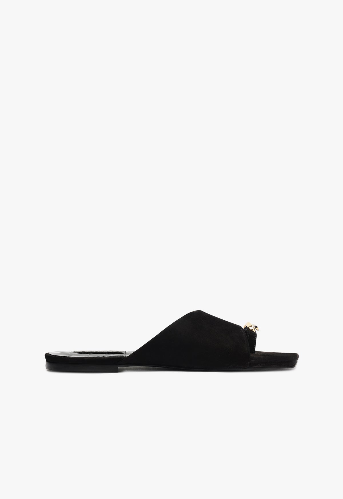Jodie Black Leather Flat Sandal Women - Comfortable Casual Summer Sandals for Walking, Beach, Travel & Everyday Wear