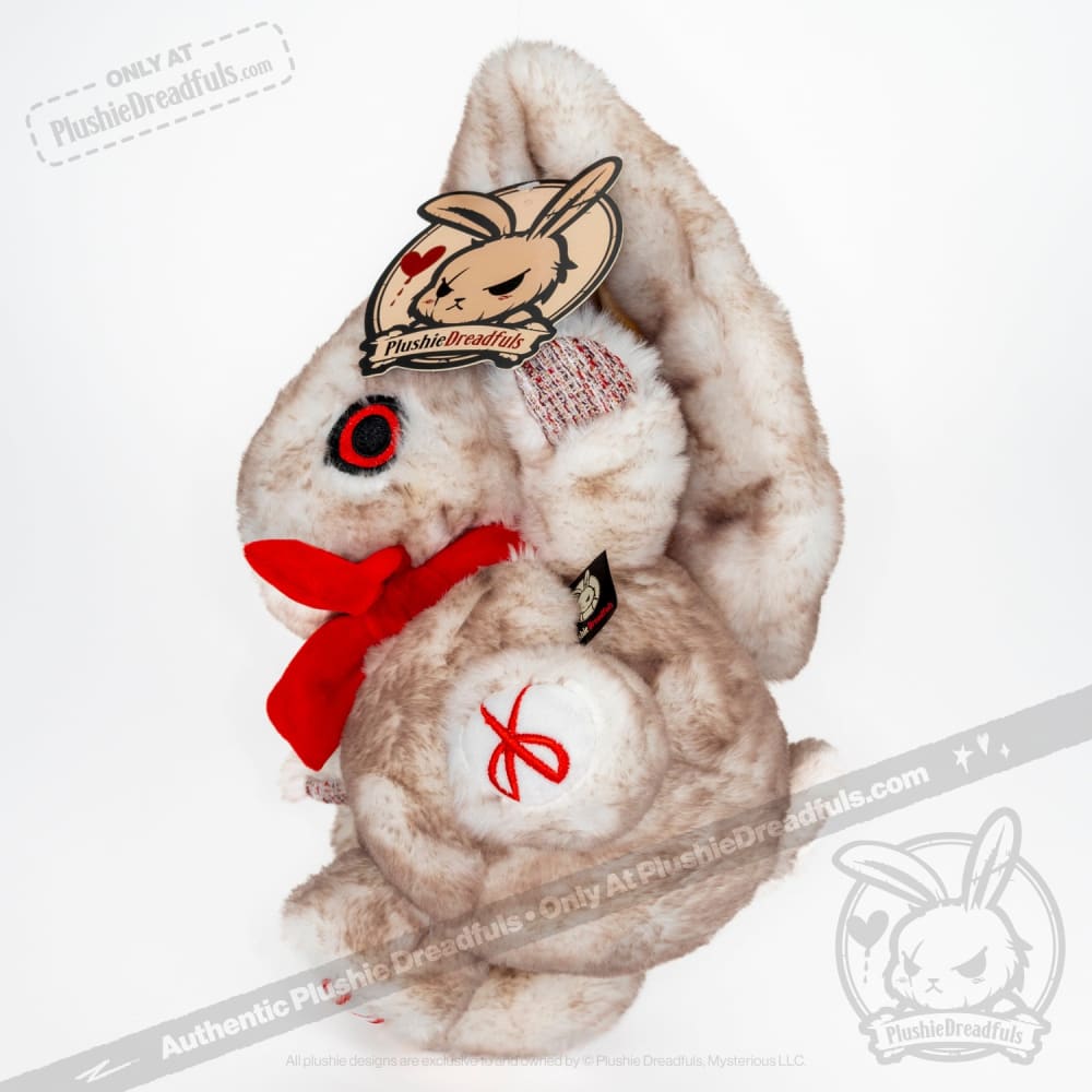 Plushie Dreadfuls Workaholic Rabbit Stuffed Animal - Soft Cuddly Stress Relief Toy for Office Workers & Gift for Professionals