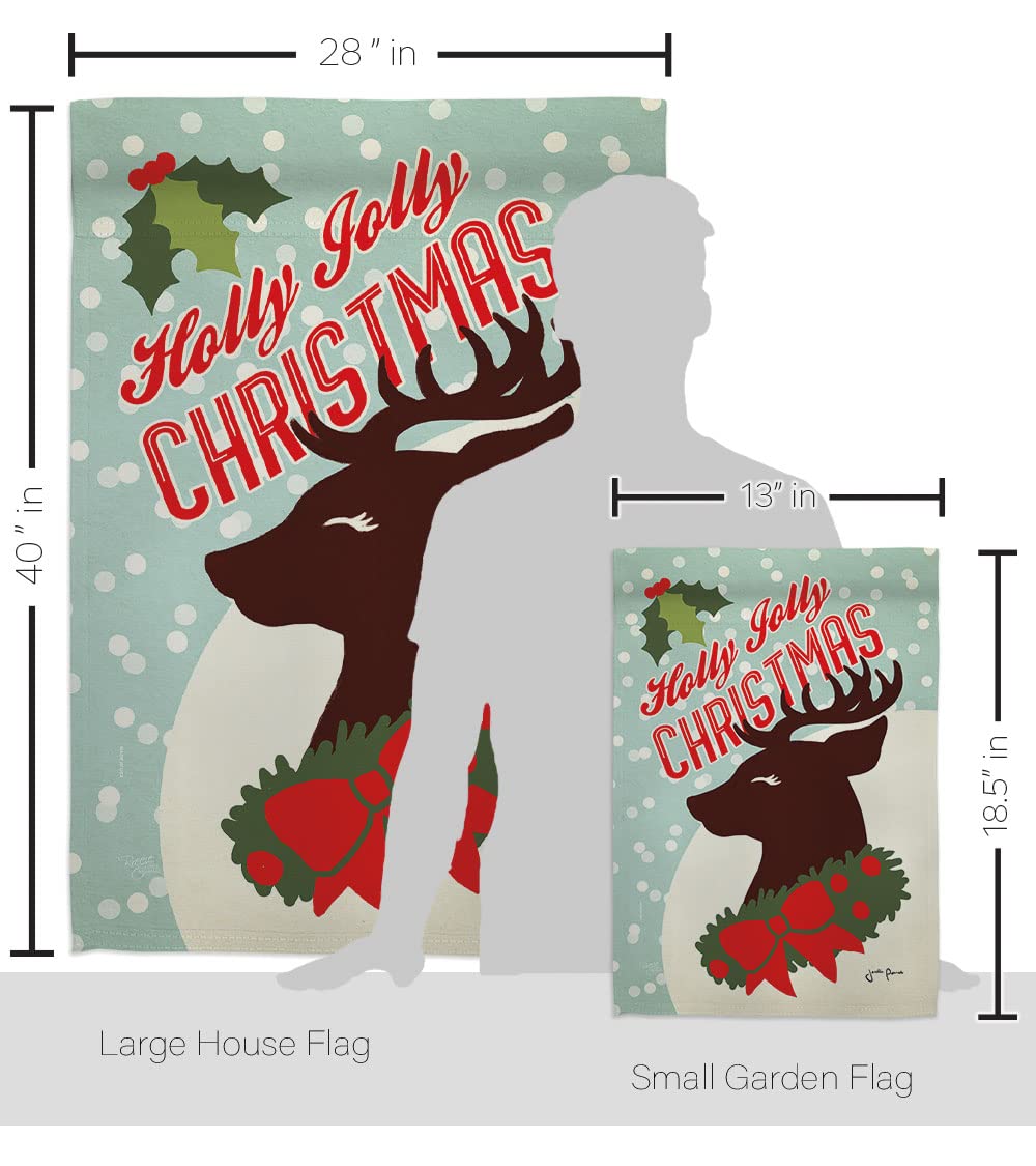 Holly Jolly Christmas Flags Set - 28