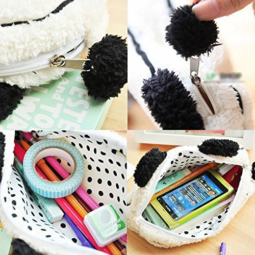 GBSTORE Cute Panda Pencil Case, Phone Holder & Card Organizer - Multi-Purpose Cosmetic Makeup Bag Pouch for School, Office & Travel Accessories Storage