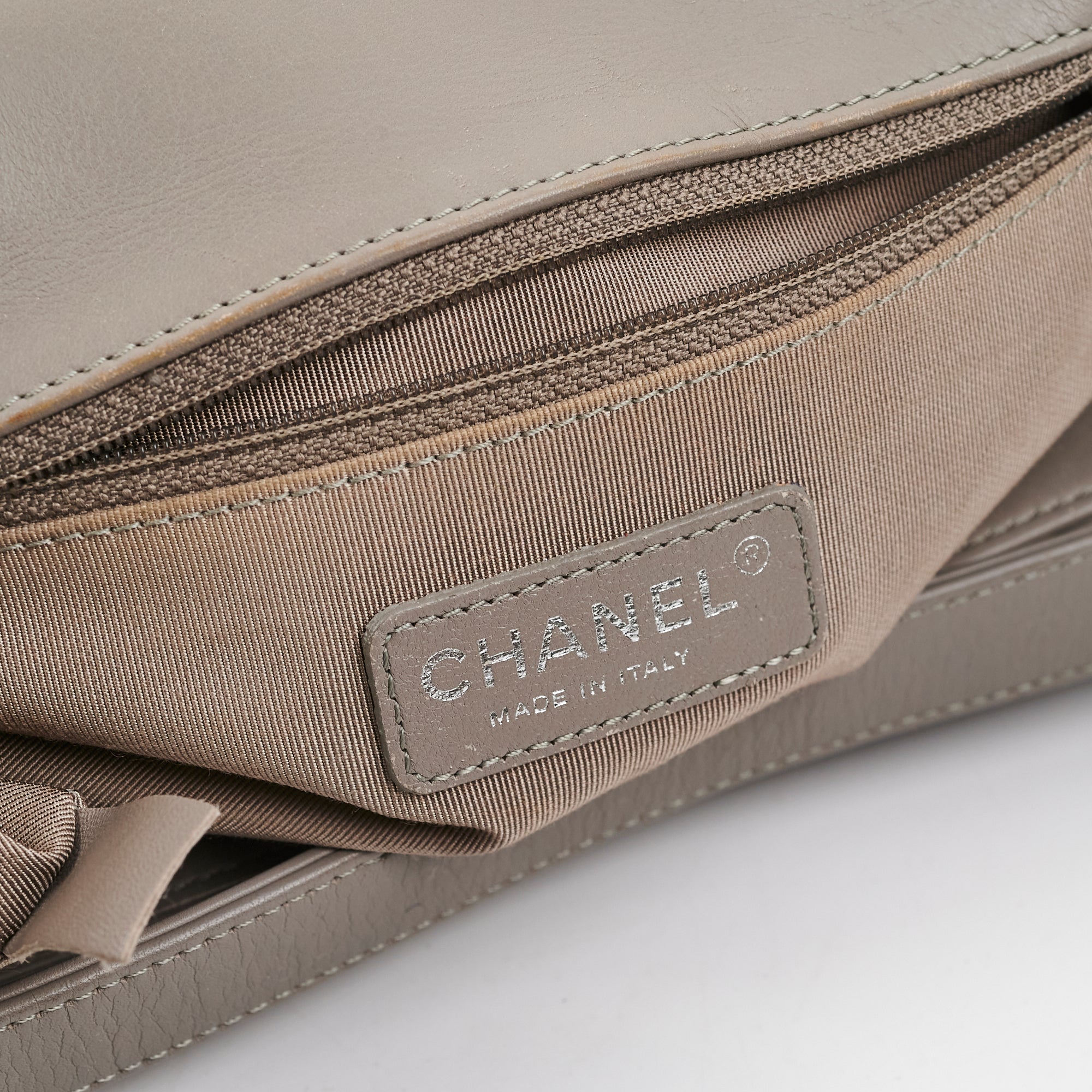 Chanel New Boy Lambskin Grey Leather Handbag - Luxury Designer Crossbody Bag for Women | Perfect for Evening Parties, Date Nights & Special Occasions