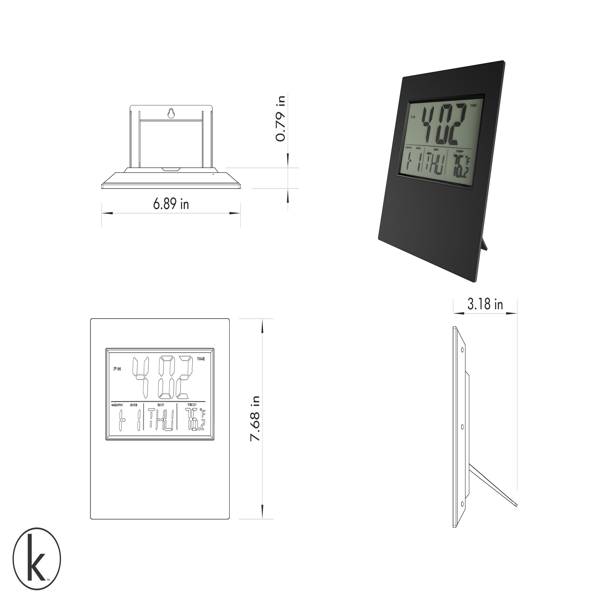 Bianca Belair Steel Wall Clock - Modern Decorative Metal Clock for Home, Office, and Living Room - Perfect for Wall Decor and Gift Giving