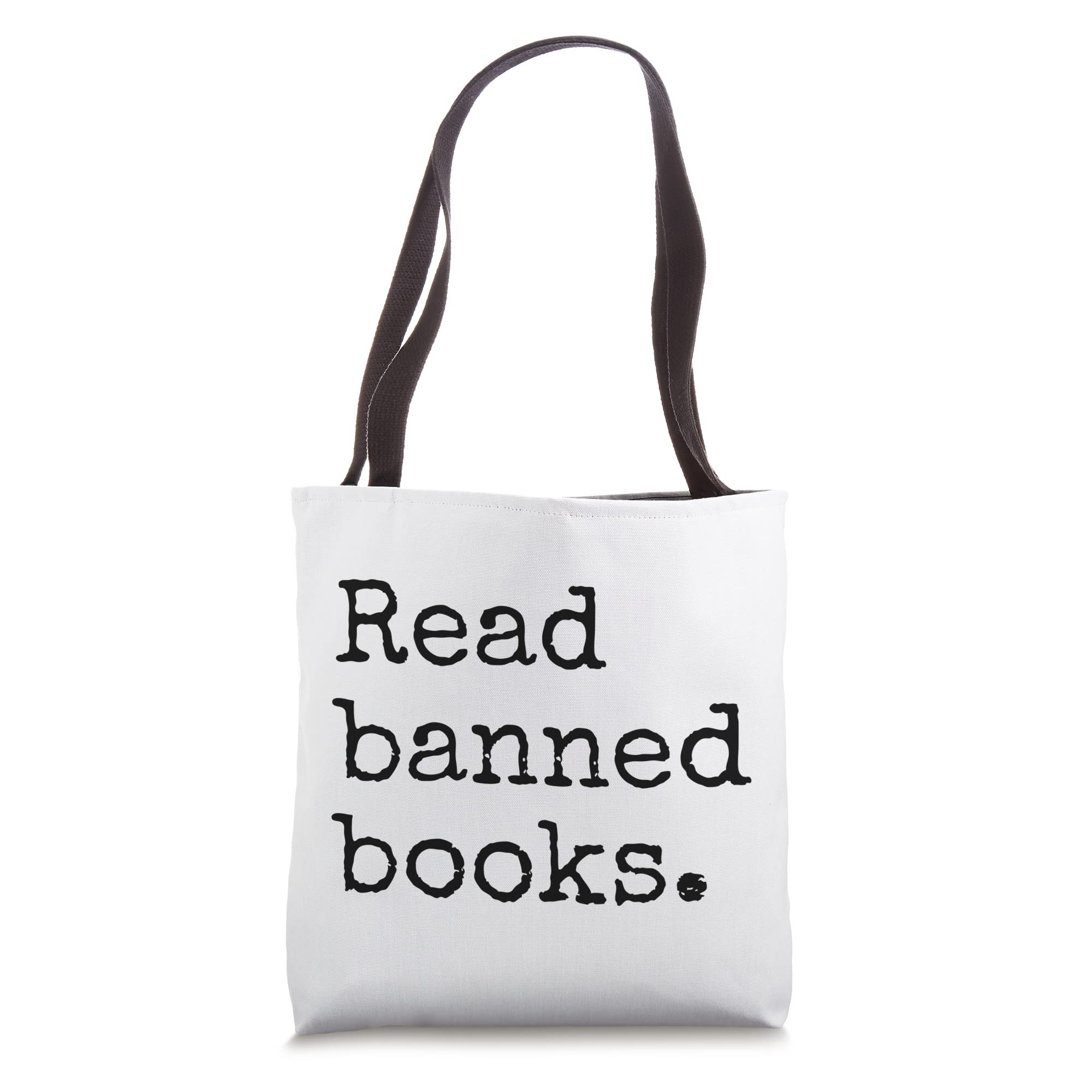 Read BannedBooks Tote Bag - Durable Cotton Library Book Tote for Book Lovers, Students & Protesters - Perfect for Book Clubs, School & Political Activism