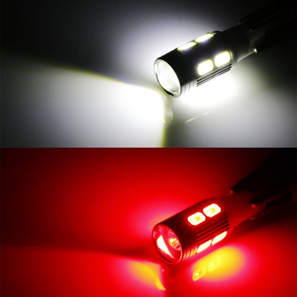 10 SMD LED Bulbs for Ford Chevy GMC - High Mount 3rd Brake Stop Light Replacement - Bright & Durable LED Lights for Trucks & SUVs - Perfect for Night Driving & Enhanced Safety