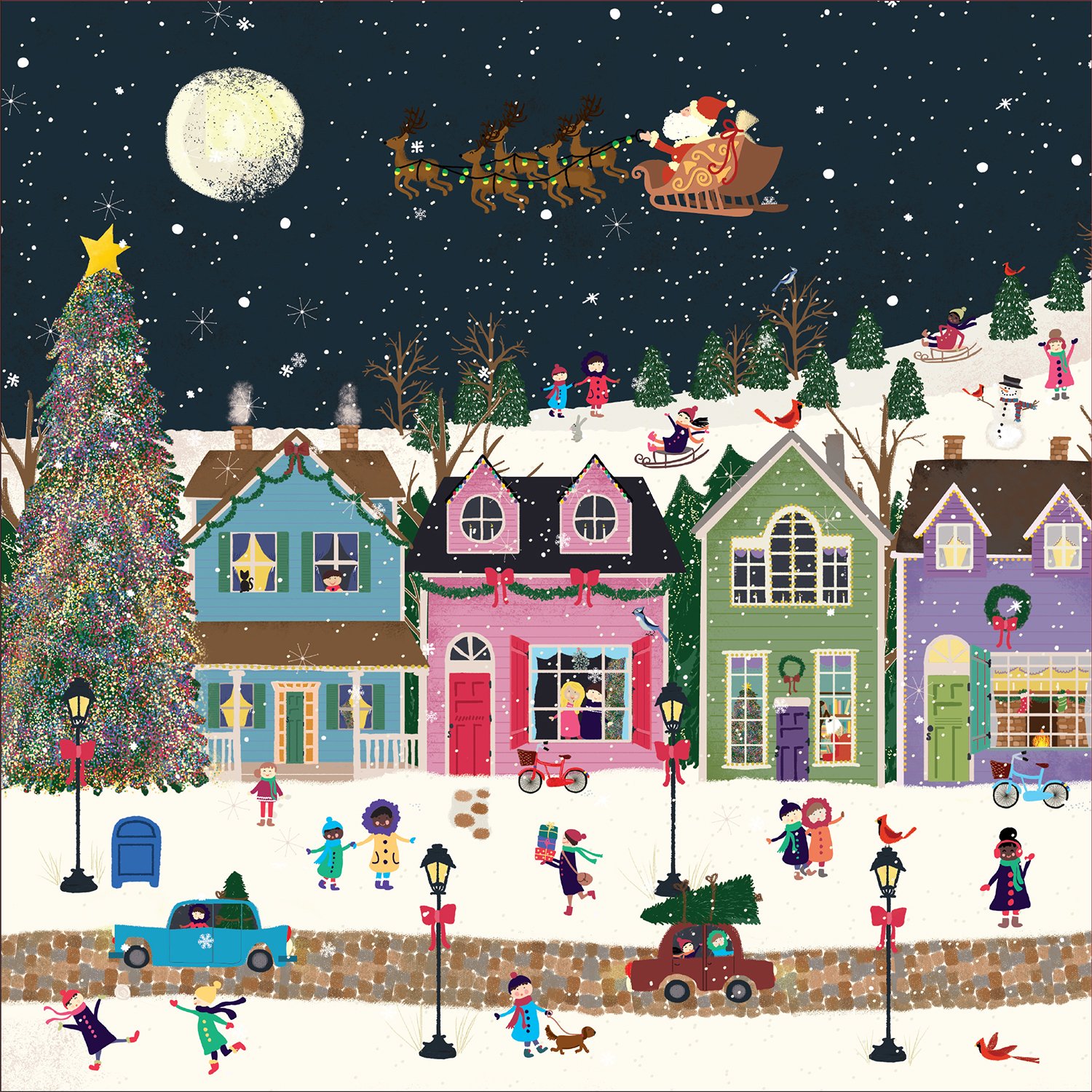 Galison Winter Wonderland 500 Piece Jigsaw Puzzle for Adults & Families - Holiday Themed Winter Puzzle for Christmas Decor & Family Game Night