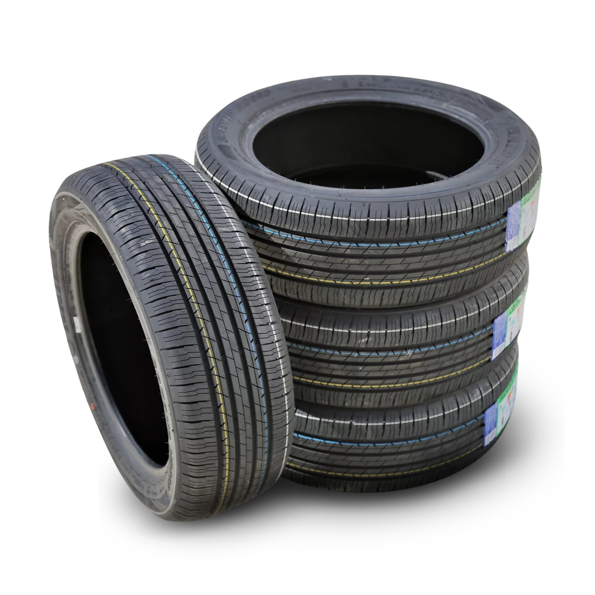 Haida HD668 Touring 195/55R16 91H All-Season Car Tires - 4 Pack Set for Sedans, SUVs & Highway Driving