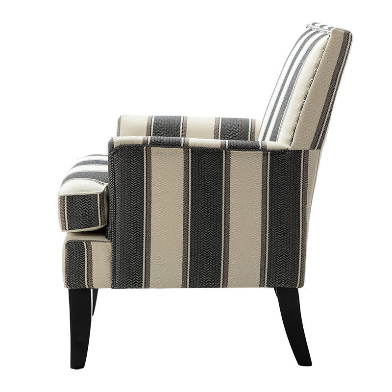 Bradley Armchair - Modern Accent Chair for Living Room, Bedroom & Office - Comfortable Upholstered Lounge Chair with Sturdy Wooden Legs - Perfect for Relaxing, Reading & Decorating Your Home