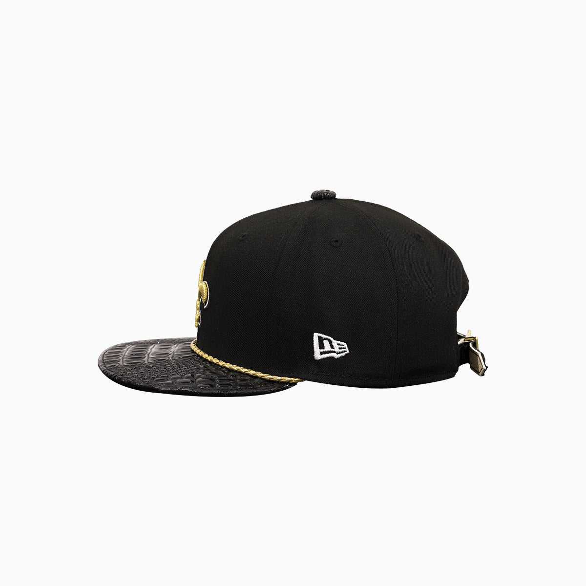 Breyer's Buck 50 New Orleans Saints Leather Visor Hat - NFL Football Fan Gear for Game Day & Outdoor Activities