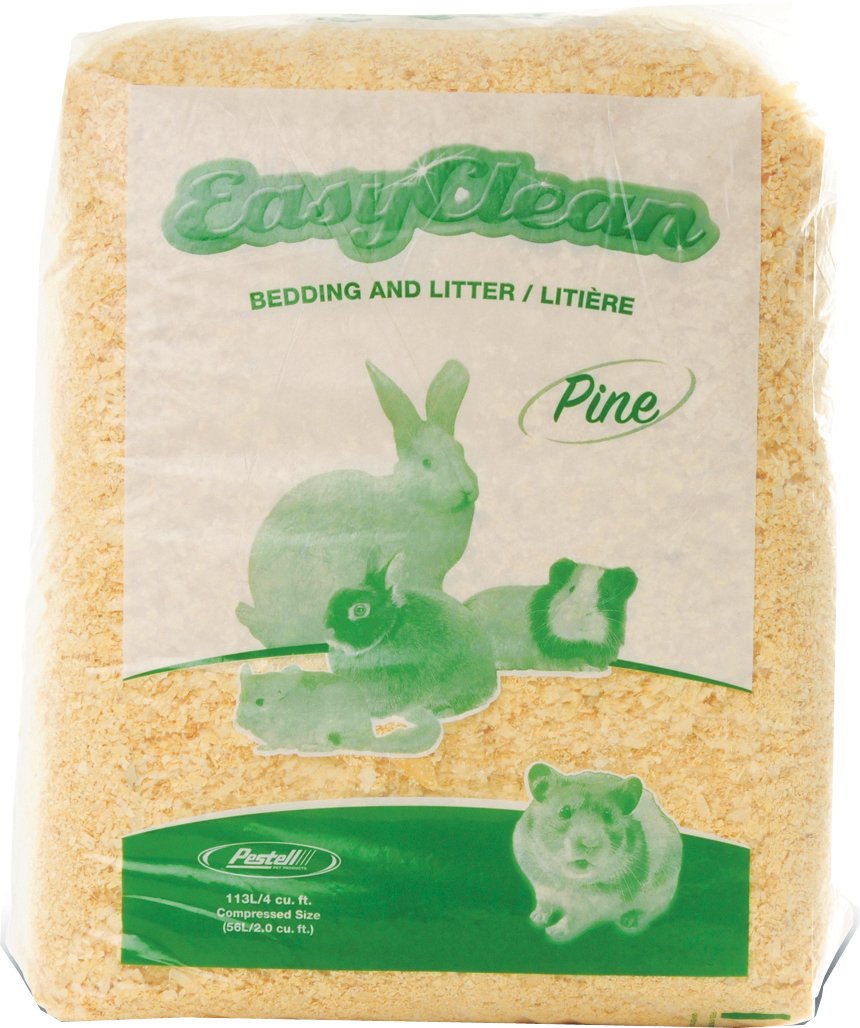 Easy Clean Pine Bedding - Natural Wood Shavings for Small Pets - Perfect for Hamsters, Rabbits & Guinea Pig Cages - Odor Control & Comfortable Nesting Material