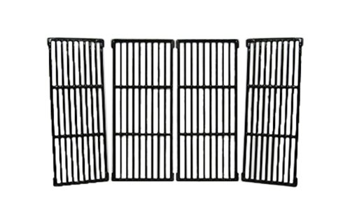 Music City Metals 62674 Matte Cast Iron Cooking Grid Replacement for Uniflame GBC1076WE-C Gas Grill - Heavy Duty 4-Piece Set - Perfect for Grilling Steaks, Burgers & Vegetables