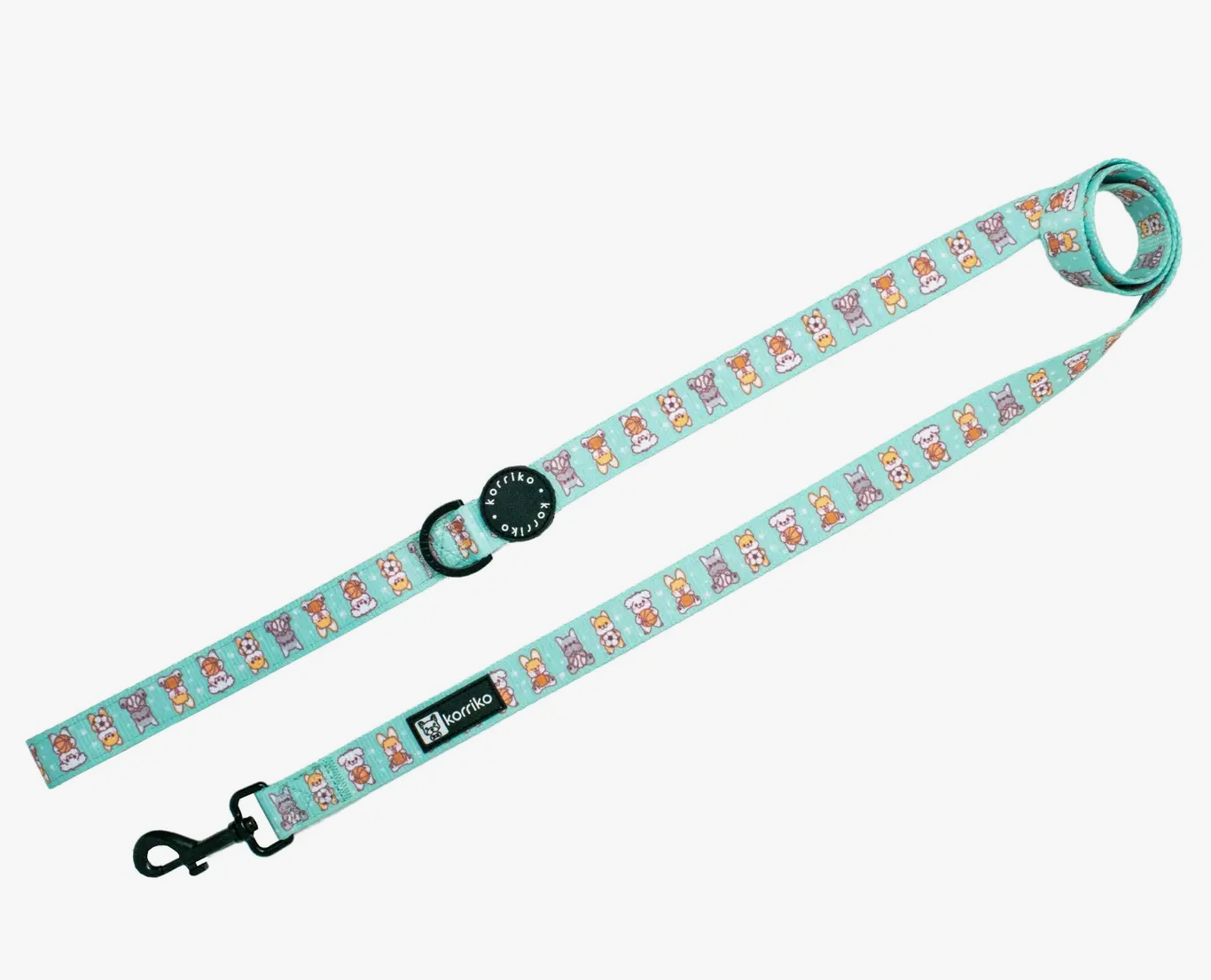 **Korriko Durable Reflective Dog Leash - Strong Nylon Pet Lead for Walking, Training & Outdoor Adventures**
