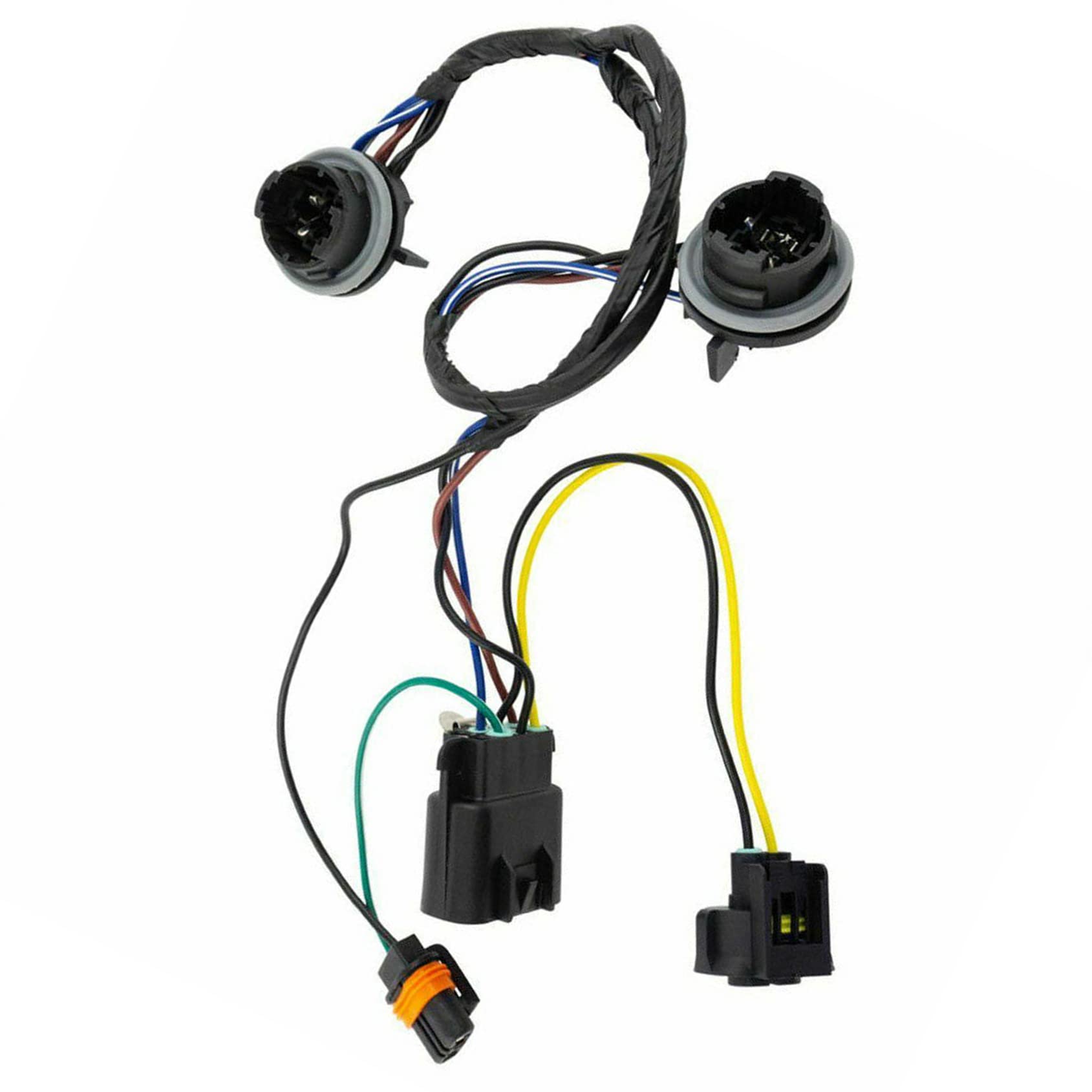 2007-2014 Chevy Silverado & GMC Sierra 1500/2500HD/3500HD Headlight Socket Wiring Harness Replacement - Compatible with Part Numbers 645-745, 25962806, 15841609 - Perfect for Night Driving & Off-Road Adventures