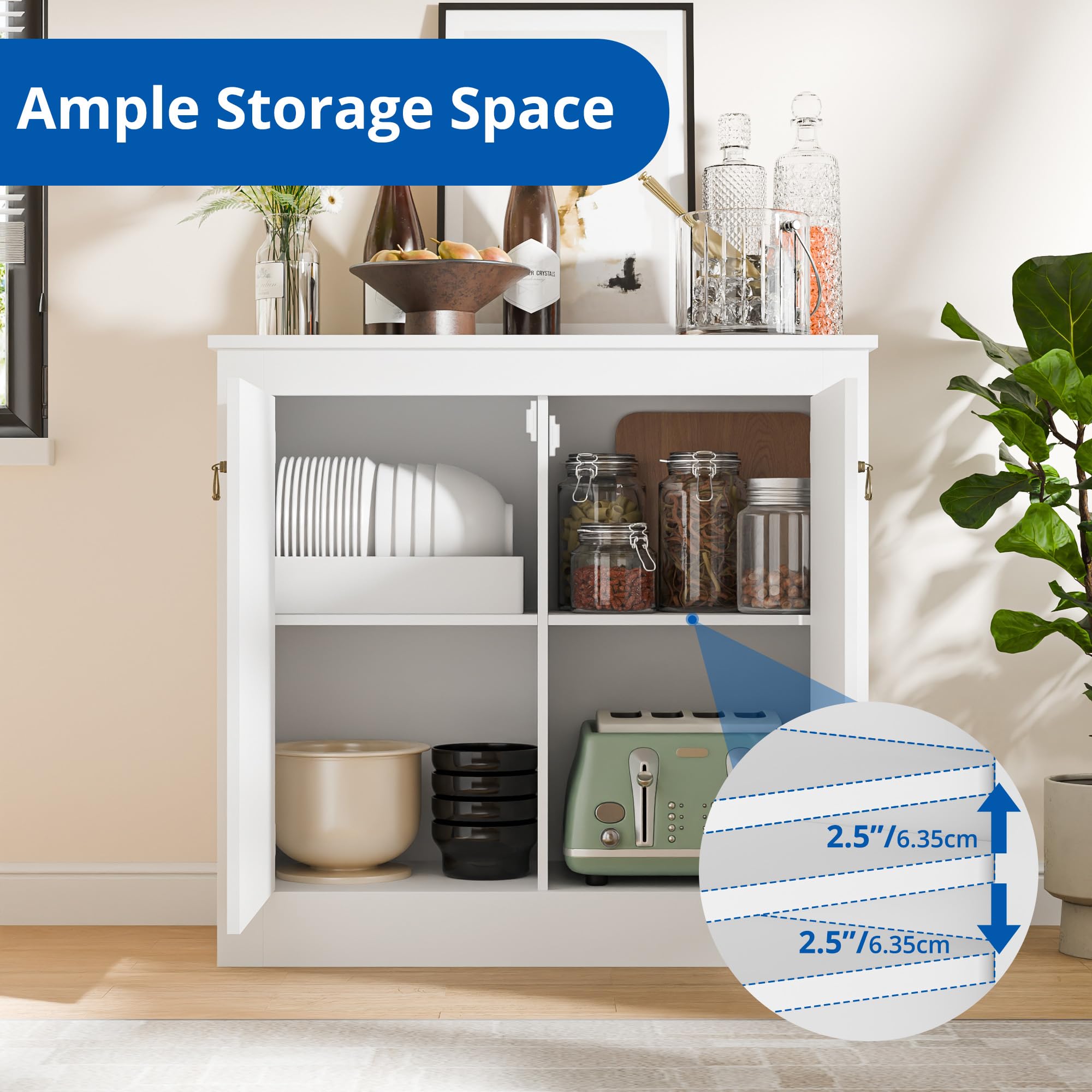 Cozy Castle Buffet Cabinet with Storage - 31.5
