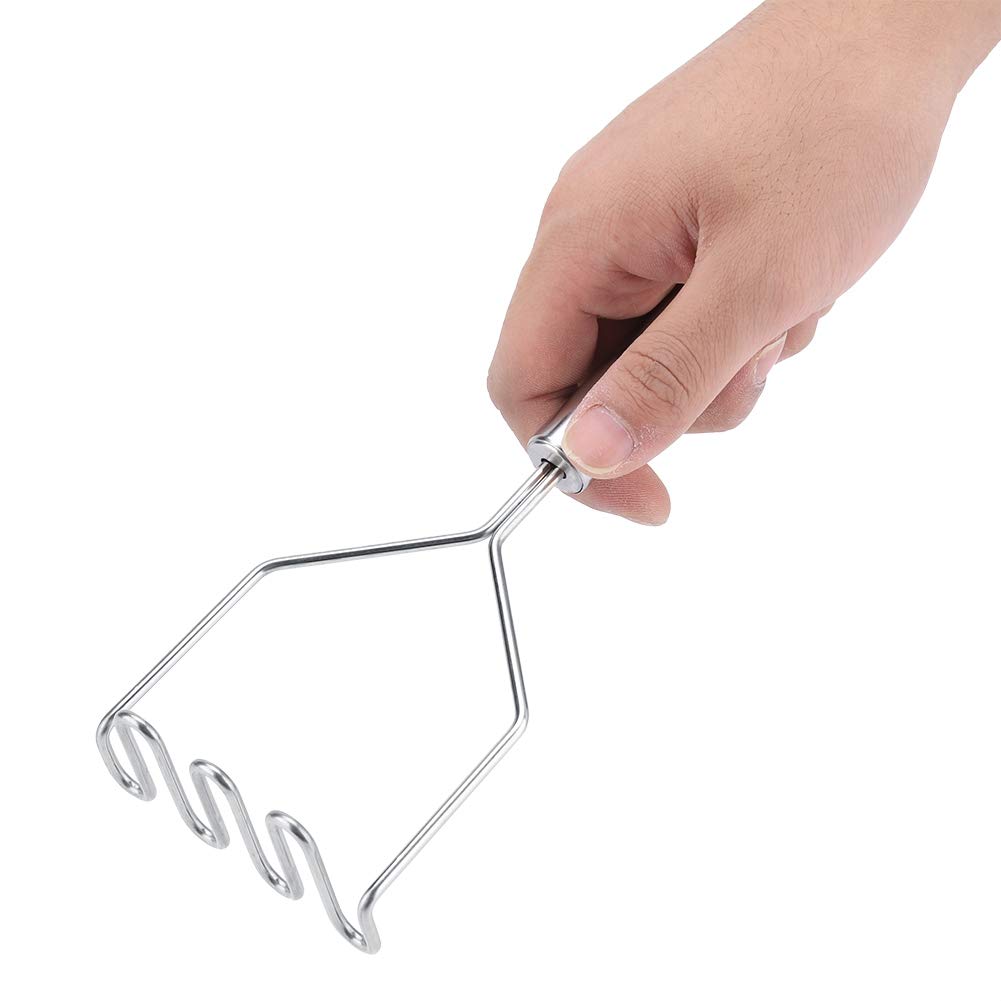 Premium Yosoo Potato Masher - Heavy Duty Stainless Steel, Easy Hanging Design, Non-Slip Handle - Perfect for Mashing Potatoes, Root Vegetables & Making Baby Food - Ideal for Thanksgiving, Holiday Cooking & Home Kitchen Use