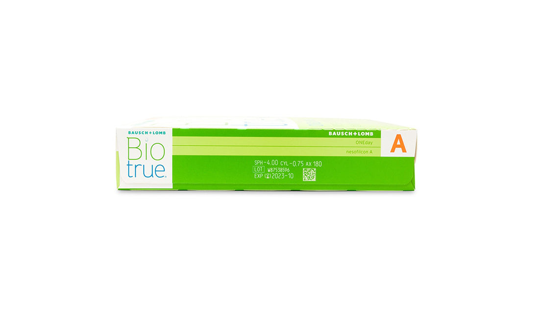 Biotrue One Day Toric Contact Lenses (90 Pack) - Premium Daily Disposable for Astigmatism | Comfortable & Breathable for All-Day Wear | Perfect for Work, Sports & Active Lifestyles