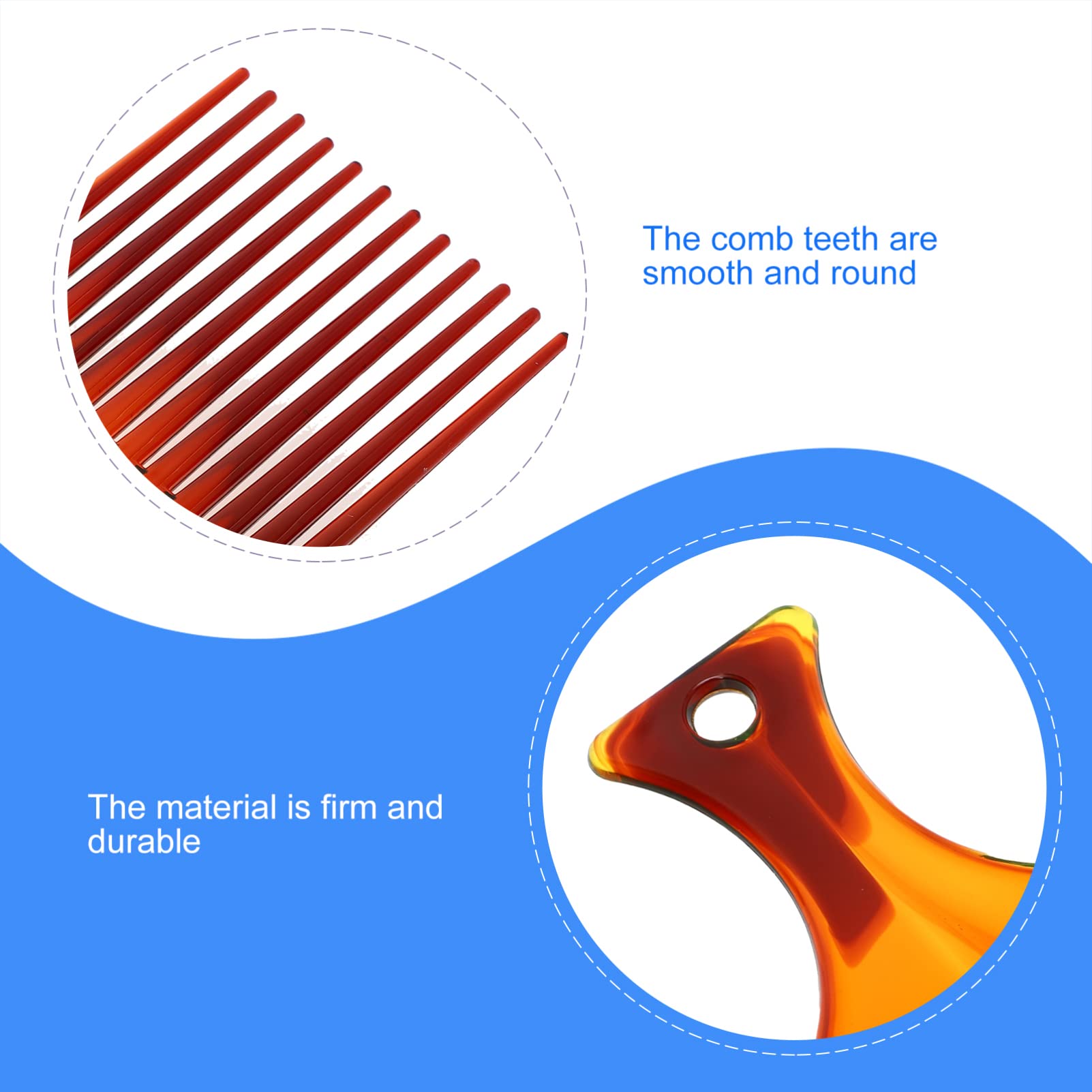 Beaupretty 4-Piece Hair Styling Comb Set - Wide Tooth Comb, Fine Tooth Comb, Hairdressing Oil Brush & Wig Comb for Men & Women - Perfect for Salon, Home Styling & Wig Maintenance