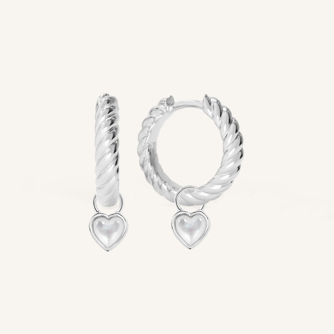 Devote Heart Rope Hoops - Trendy Gold Plated Dangle Earrings for Women | Perfect for Date Night, Parties & Everyday Wear