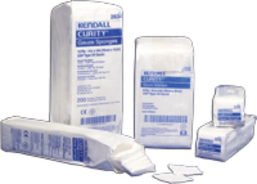 Kendall Healthcare Curity Nonsterile Gauze Sponges 4x4 Inches, 8-Ply, 200 Count - Premium Wound Dressing for First Aid, Surgical, and Medical Use