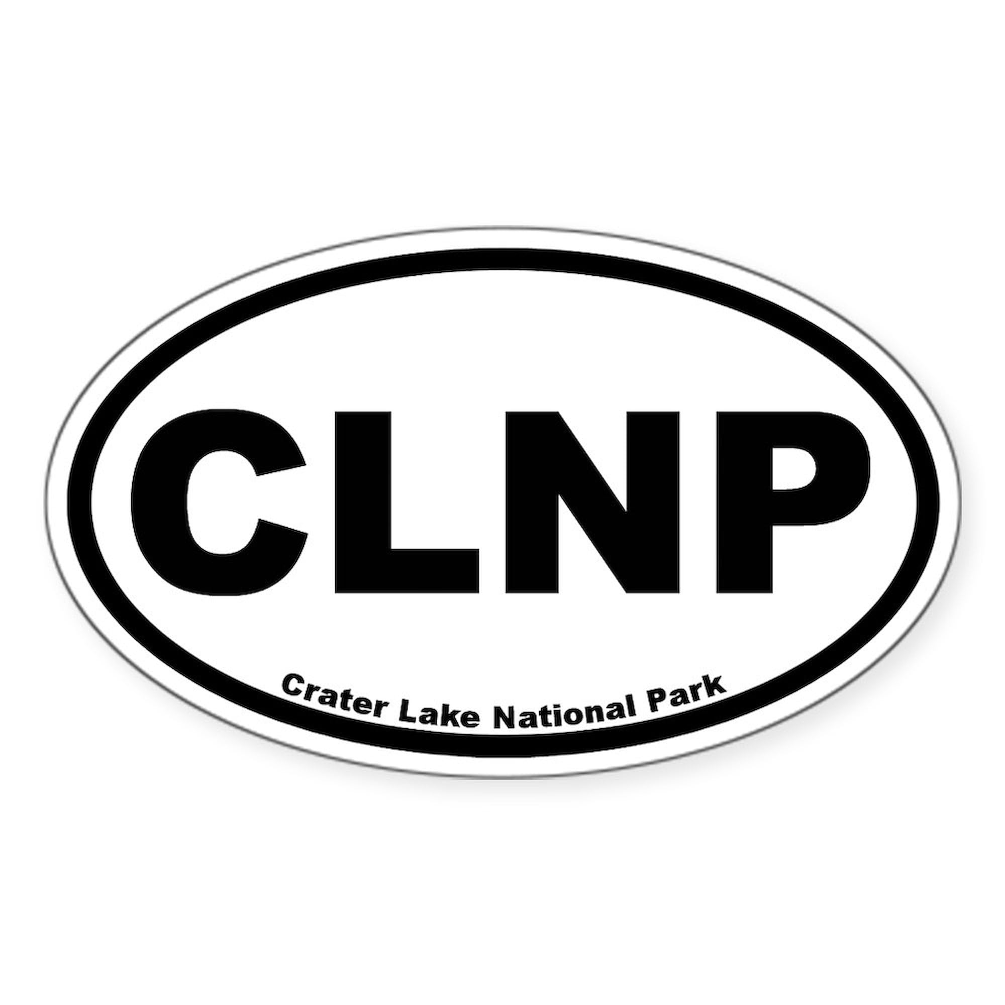 Crater Lake National Park Oval Car Bumper Sticker - Waterproof Vinyl Decal for Cars, Laptops, Windows | Perfect for Outdoor Enthusiasts & National Park Collectors