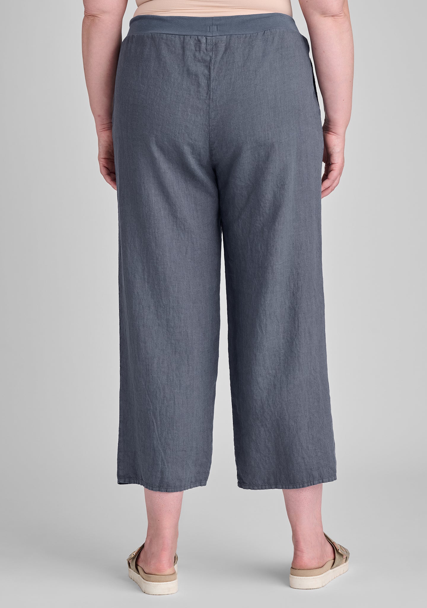 Renewed Linen Drawstring Pants for Women - Comfortable Casual Summer Beach Pants with Elastic Waist - Perfect for Yoga, Travel & Lounge Wear
