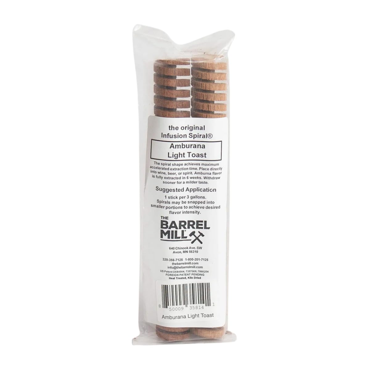 Craft A Brew - Amburana Infusion Oak Spirals for Home Beer Brewing - Light Toast Barrel Aging Spiral Sticks (2 Pack) - Adds Gingerbread & Vanilla Flavors to 5-6 Gallon Batches - Perfect for Craft Beer, IPA, Stout, and Homebrew Experimentation