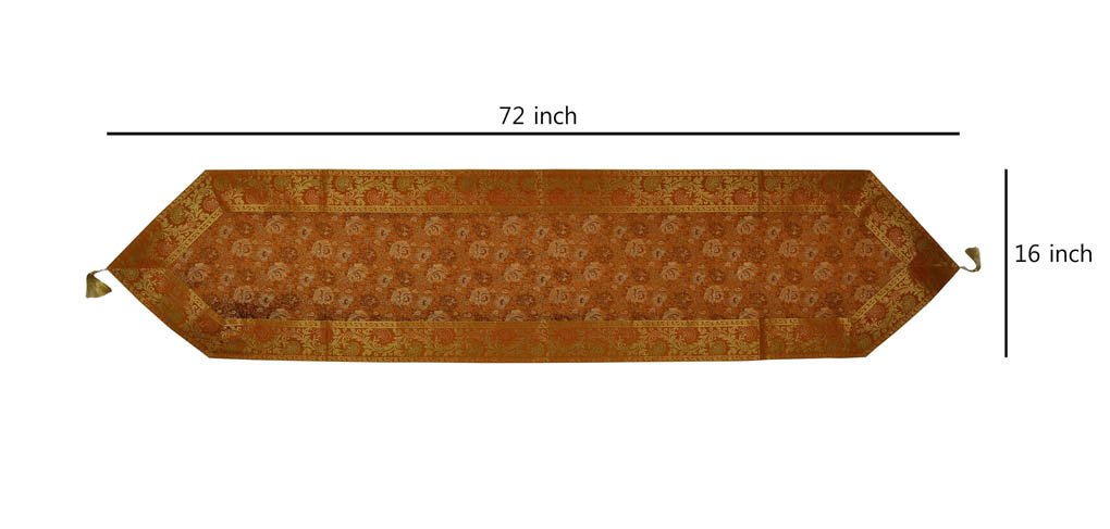 Elegant Silk Table Runner 72x16 Inch - Decorative Dining Table Centerpiece for Weddings, Parties & Holiday Decor