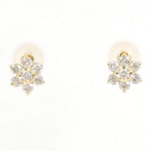 18K Yellow Gold Diamond Earrings for Women - Elegant Dangle Earrings with Real Diamonds - Perfect for Weddings, Parties & Special Occasions
