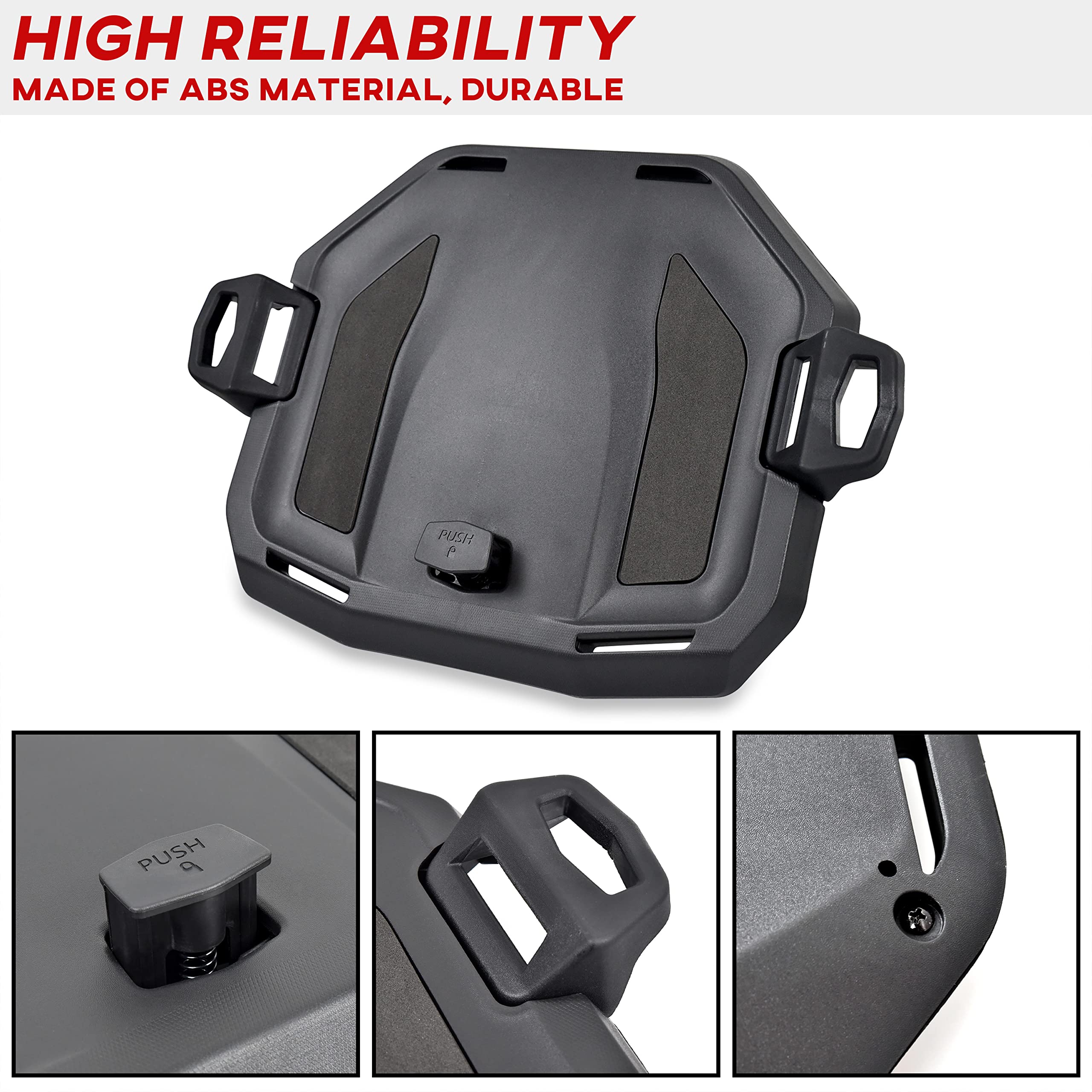 Can-Am Ryker Rear Rack Kit - SAUTVS Support Rack for Ryker 600, 900 Sport & Rally Edition Models (Replaces #219400965) | Durable Motorcycle Cargo Carrier for Storage & Adventure Accessories
