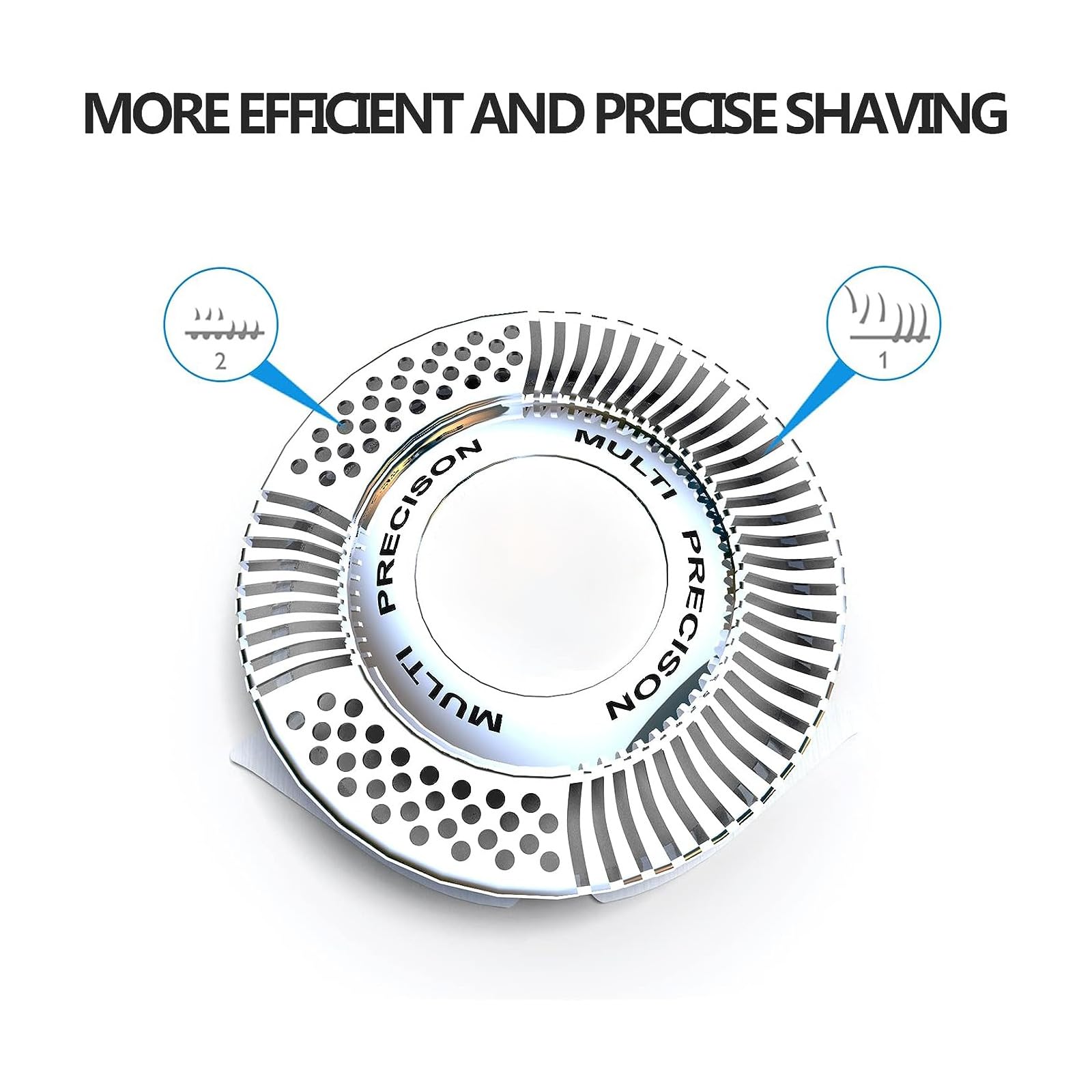 Philips Norelco Series 5000 Replacement Shaver Heads - 6 Pack - Compatible with AquaTouch & PowerTouch Models - Precision Shaving Blades for Smooth Shave - Perfect for Travel, Daily Grooming & Sensitive Skin Care