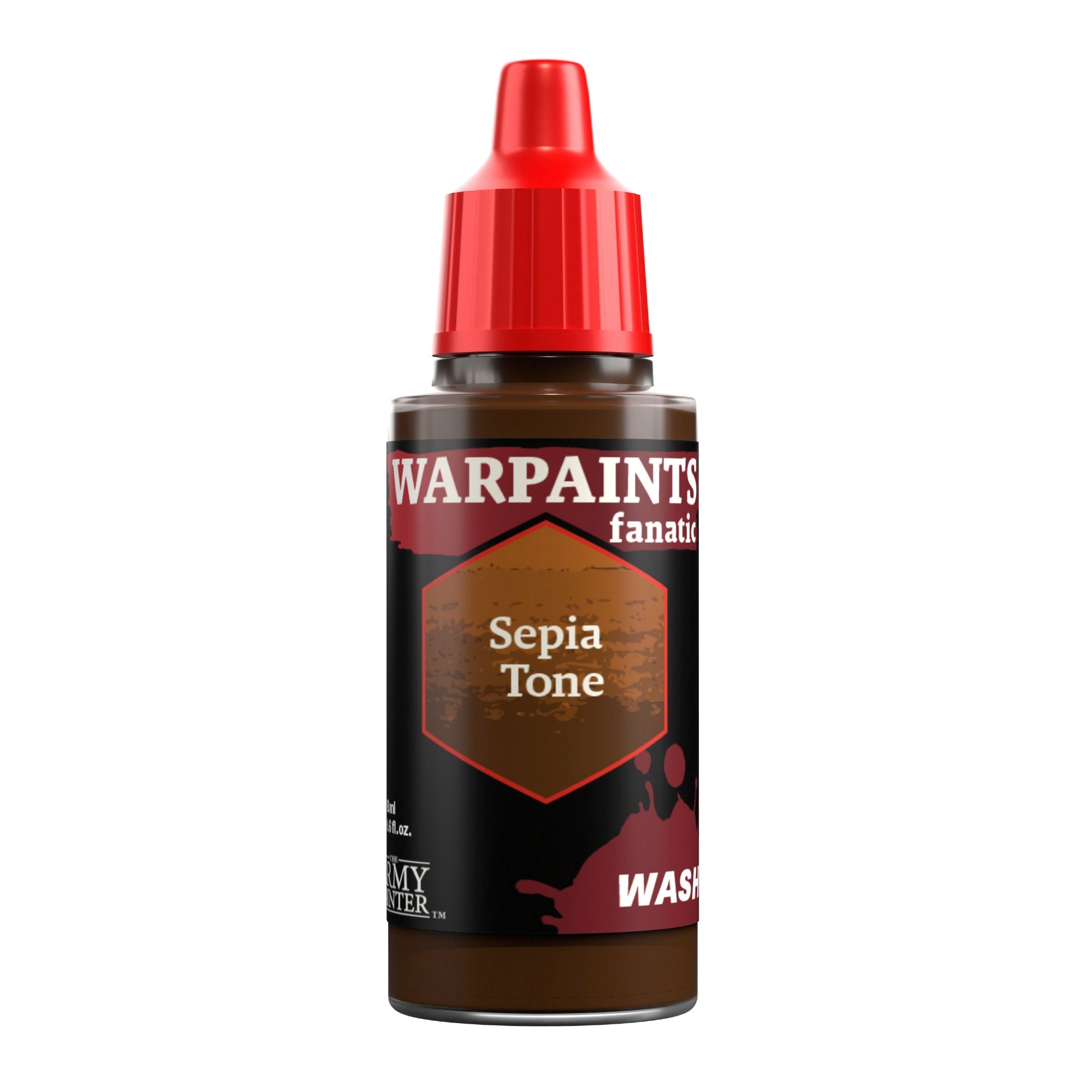 Warpaints Fanatic Wash: Sepia Tone - Premium Miniature Paint Wash for Warhammer & Tabletop Gaming - Perfect for Shading & Detailing Miniatures
