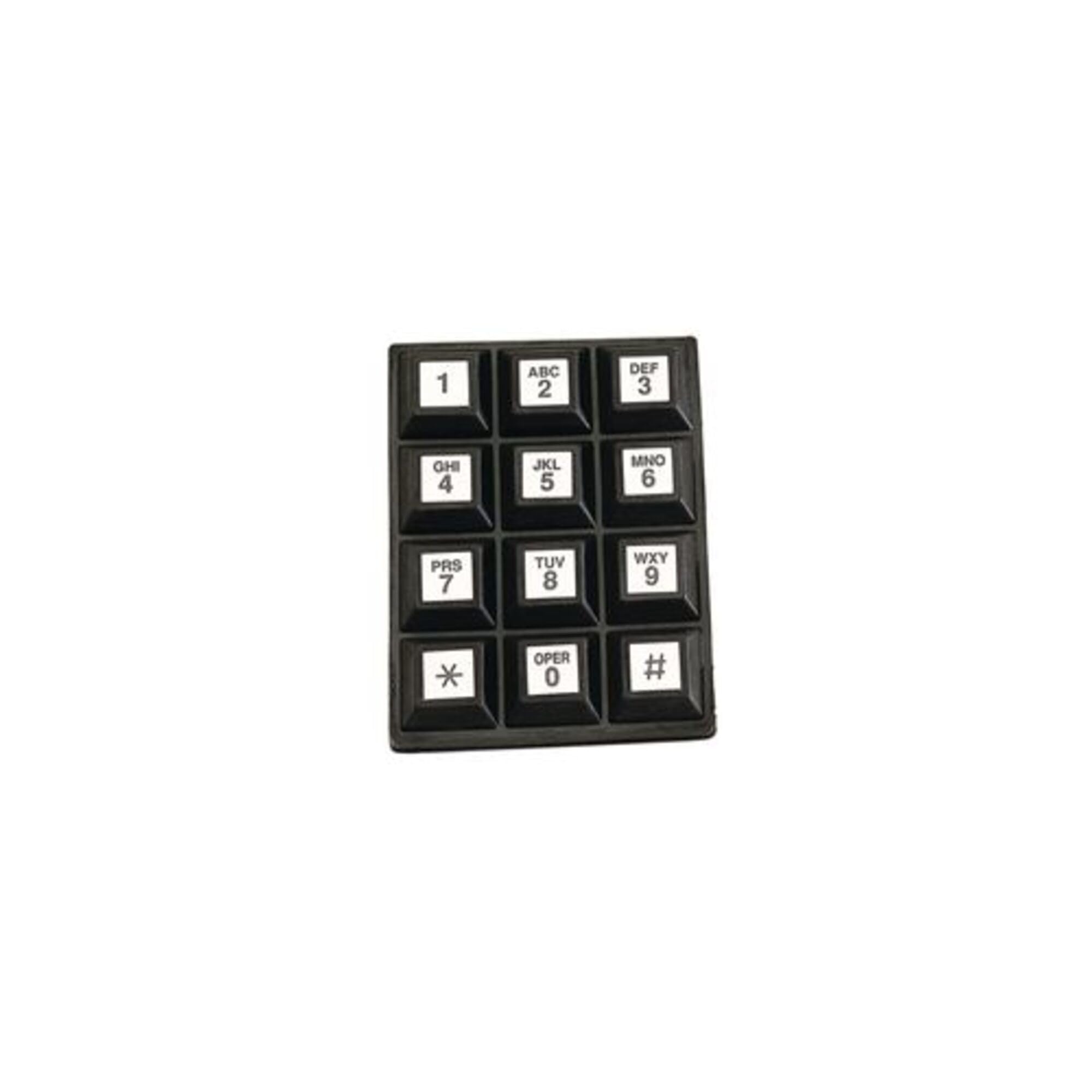 Grayhill 84S-AC2-112-N 3x4 Rubber Keypad Switch - 10mA, 24V - Durable Tactile Keypad for Industrial Control Panels, Medical Equipment & Automation Systems