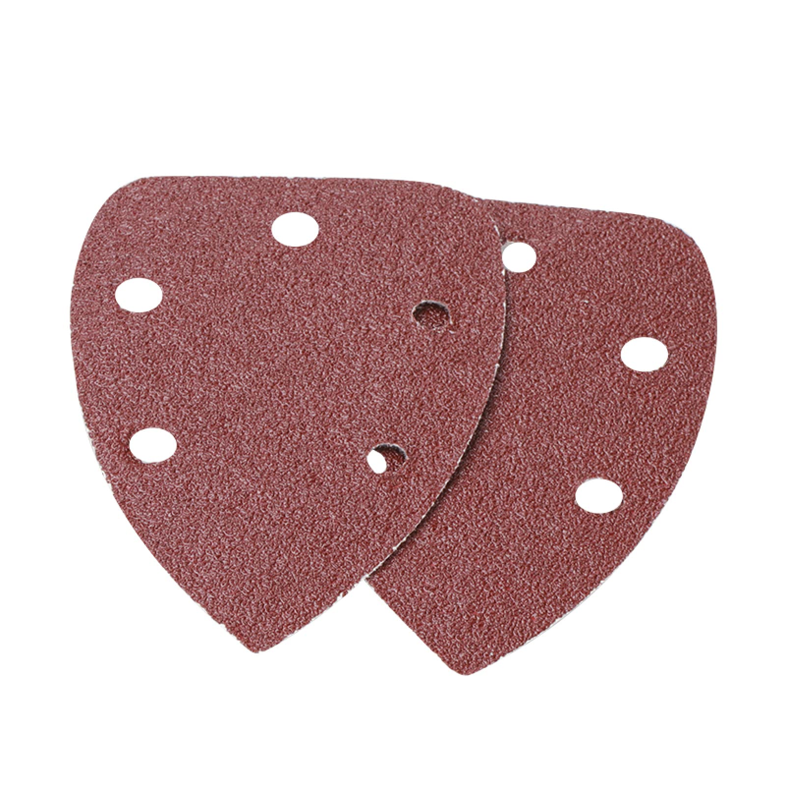2pcs 140x98mm Sandpaper Grit 40/80/120 with 5 Holes - Hook & Loop Sanding Discs for Power Sanders, Woodworking & Metal Polishing - Ideal for DIY Projects, Furniture Refinishing & Automotive Surface Preparation