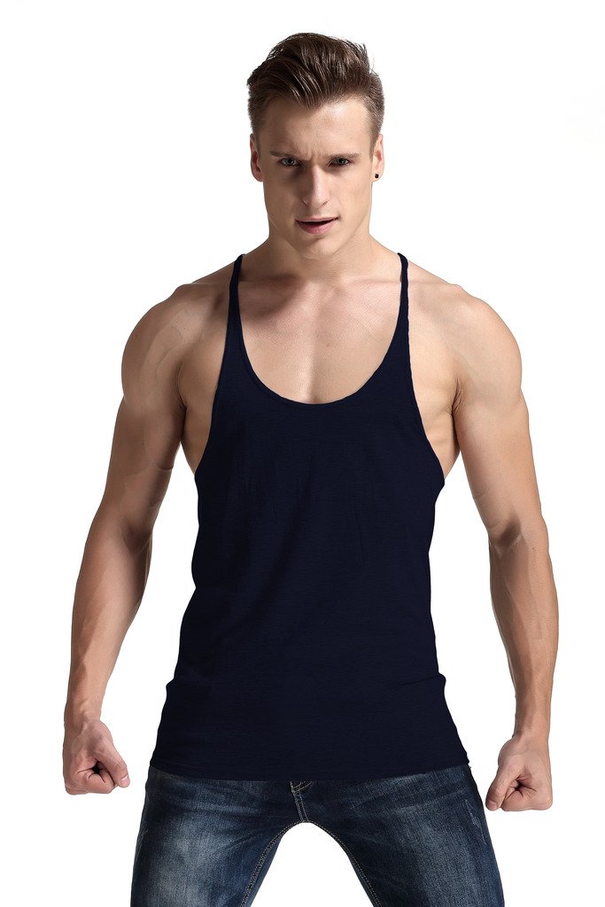 YAKER Men's Gym Tank Top - Breathable Workout Shirt for Bodybuilding & Fitness - Sleeveless Muscle Shirt for Weightlifting, Running & Cross Training